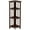 Truffle Brown, variant on Casual Home 315-12 4-Shelf Corner Folding Bookcase, Black