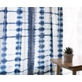 thumbnail image 3 of High-end Hand Dye Indigo Curtains, Natural Plant Tie Dyed Blue Window Drapes for Living Room Bedroom Cafe,Cotton Soft Curtains, 3 of 5