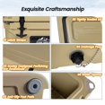 thumbnail image 2 of Compact Portable Cooler for Beach and Boating, 20 Quart Khaki Hard Shell Ice Chest, Keeps Ice Up to 5 Days, Holds 30+ Cans, Fits Under Truck Seats for Work, BBQ, Hard Shell Cooler for Camping, 2 of 9