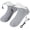 🥑 Gray_Hot#1505, variant on USB Heated Slipper Socks Indoor Foot Warmer - Fast40°C Constant Temperature, Thermal Acrylic Knit, Fleece Lined, USB Powered, Navy or Black, Size 6-10.5