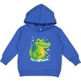 thumbnail image 2 of Inktastic Cute Green Crocodile Cartoon Illustration Toddler Hoodie, 2 of 4