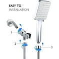 thumbnail image 3 of High Pressure Shower Head with Handheld, 6 Spray Modes / Settings Detachable Shower Head with Stretchable 59" 304 Stainless Steel Hose and Multi Angle Adjustable Shower Bracket, 3 of 5