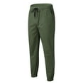 thumbnail image 4 of Fgnfyis Trousers Fashion Casual Length Full Mid Waist Pocket Pant Men's Solid Pencil Men's Pants Cargo Pants for Men Green XL, 4 of 9