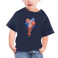 thumbnail image 3 of Favoffer Independence Day Children Tops Shirts for Girls Short Sleeve Graphic Printing T-Shirt Round Neck Crop Top for 3-14 Years, 3 of 4