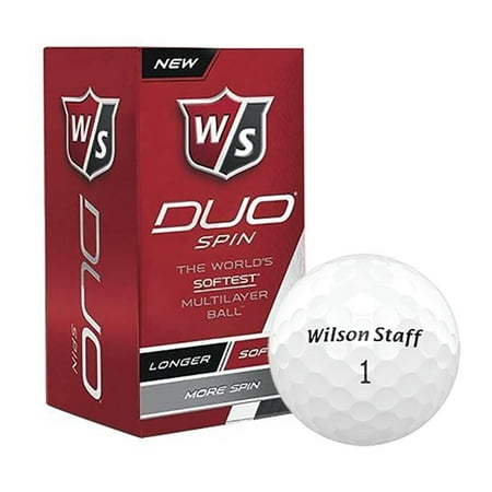 Wilson Staff 35 Compression Duo Spin Soft Multilayer White Golf Balls ...