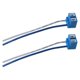 thumbnail image 1 of 2 piezas cerámica de alta temperatura cerámica esquina H7 bombilla enchufe conector, azul Feliz Sencillez, 1 of 5