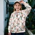 thumbnail image 2 of Uorisanigo Girls Half Zip Sweatshirt Fall Trendy Long Sleeve Pullover Crop Tops Comfortable Floral Hummingbird Kids Athletic Sweatshirt Jacket Fashion Winter Clothes Outerwear, 2 of 7