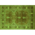 thumbnail image 1 of Ahgly Company Indoor Rectangle Oriental Green Industrial Area Rugs, 4' x 6', 1 of 4