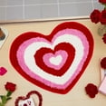thumbnail image 3 of Opvise Valentine Day Bathroom Rug Non-slip Heart-Shaped Bath Mat Soft Washable Love Shape Shower Mat Bathroom Decoration B 40cm, 3 of 8