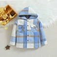 thumbnail image 2 of breaise Baby Boys Girls Denim Jacket Kids Toddler Button Down Jeans Jacket Top Hooded Coat Outwear Casual Hoodie Shacket Jacket with Pockets, 2 of 4