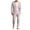 Purple, variant on Miqool Men's 2 Piece Linen Suits Dressy Casual Lightweight Slim Fit Blazer Jackets and Pants for Wedding Business