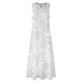 thumbnail image 3 of Maui Polynesian Silver Wedding Long Dress Elegant gown wom's summer jumpsuit Dress, 3 of 6