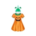 thumbnail image 1 of Girls Dress Pumpkin Costume Halloween Trick Treat Party 4 Years, 1 of 6