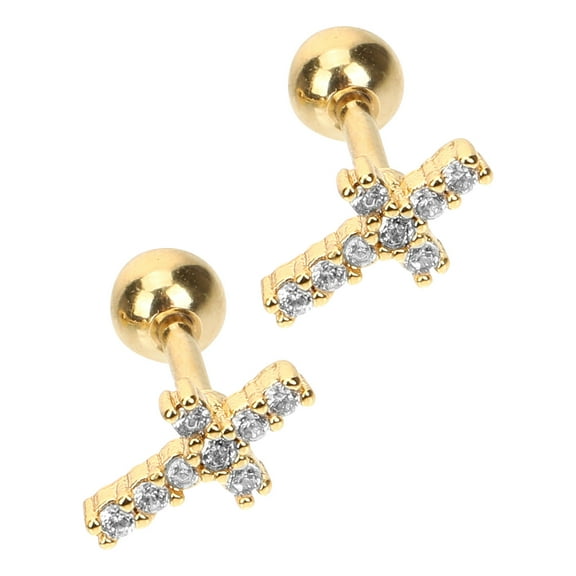 LABSERRON 1 Pair Pierced Earrings Crystal for Women Tragus Jewelry Daily Life Accessory