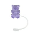thumbnail image 4 of 1602-941/10pcs Cartoon Bear Silicone Straw Cap For Stanley Glass Straw Protective Cover Cute Dust Cap Straw Cover 10mm, 4 of 8