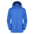 thumbnail image 2 of Raincoat for Men Rain Jacket Windbreaker Waterproof Jacket Raincoat Cycling Running Hiking Gear Hood Lightweight Packable, 2 of 8