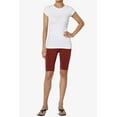 thumbnail image 6 of Women's PLUS Basic Stretch Cotton Span High Waist Above Knee Bermuda Short Leggings, 6 of 7