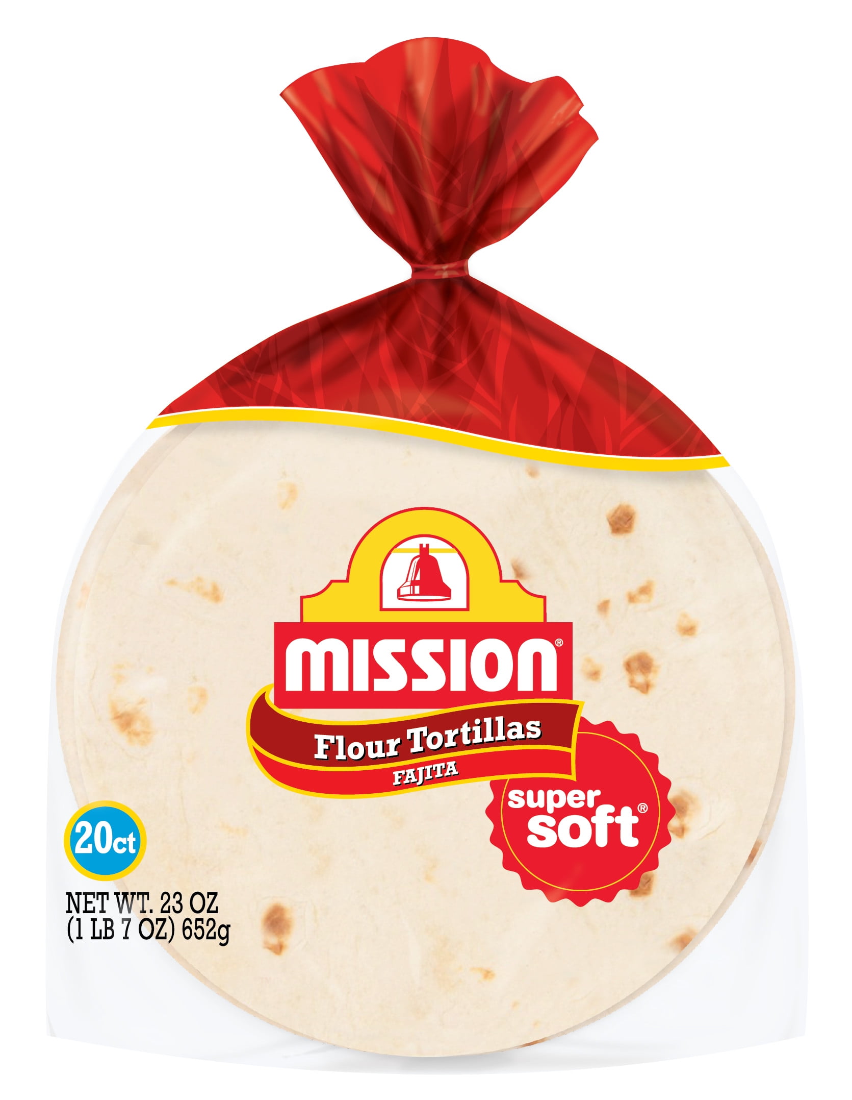 Mission Super Soft Fajita Flour Tortillas, 20 Count