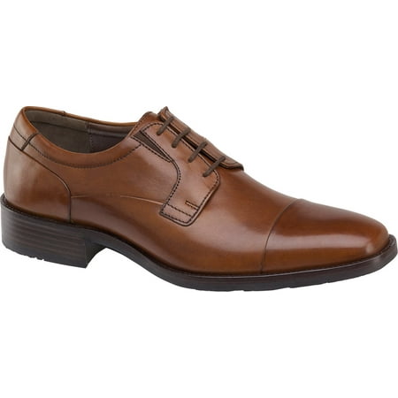 

Men s Johnston & Murphy Lancaster Cap-Toe Derby Tan Leather 9.5 W