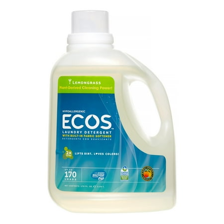 ECOS Natural Laundry Detergent, Lemongrass, 85 Loads