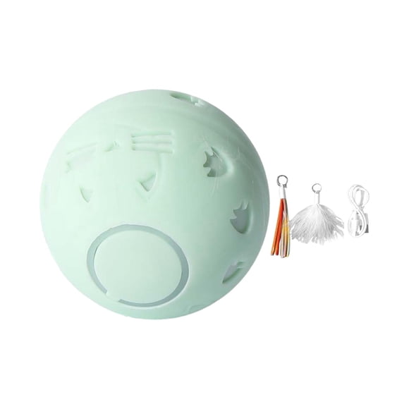 Bolas interactivas para gatos, bola autogiratoria, diámetro de carga USB de 48mm, accesorios para gatos, suministros de entrenamiento para mascotas,