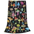 thumbnail image 2 of Balery Bright Mushrooms Manta de Felpa Suave y Acogedora – Cobija de Franela Aterciopelada para Cama, Lavable y Cálida para Sofá, Mascotas, Transpirable-80"x60", 2 of 7
