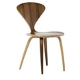 thumbnail image 1 of Satine Dining Chair with original walnut veneer seat and frame, 1 of 4