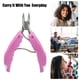 thumbnail image 2 of Pies Cortaúñas para Gruesas Uñas, Afilado Cortaúñas para Mujeres, Rosa, 2 of 7