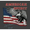 thumbnail image 2 of Americana Let Freedom Ring Charcoal Men's Crew Neck Short Sleeve Tee-Medium, 2 of 2