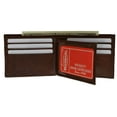 thumbnail image 6 of Cowhide Leather Mens Wallet with Center Flap and ID Window 1152 CF, 6 of 14