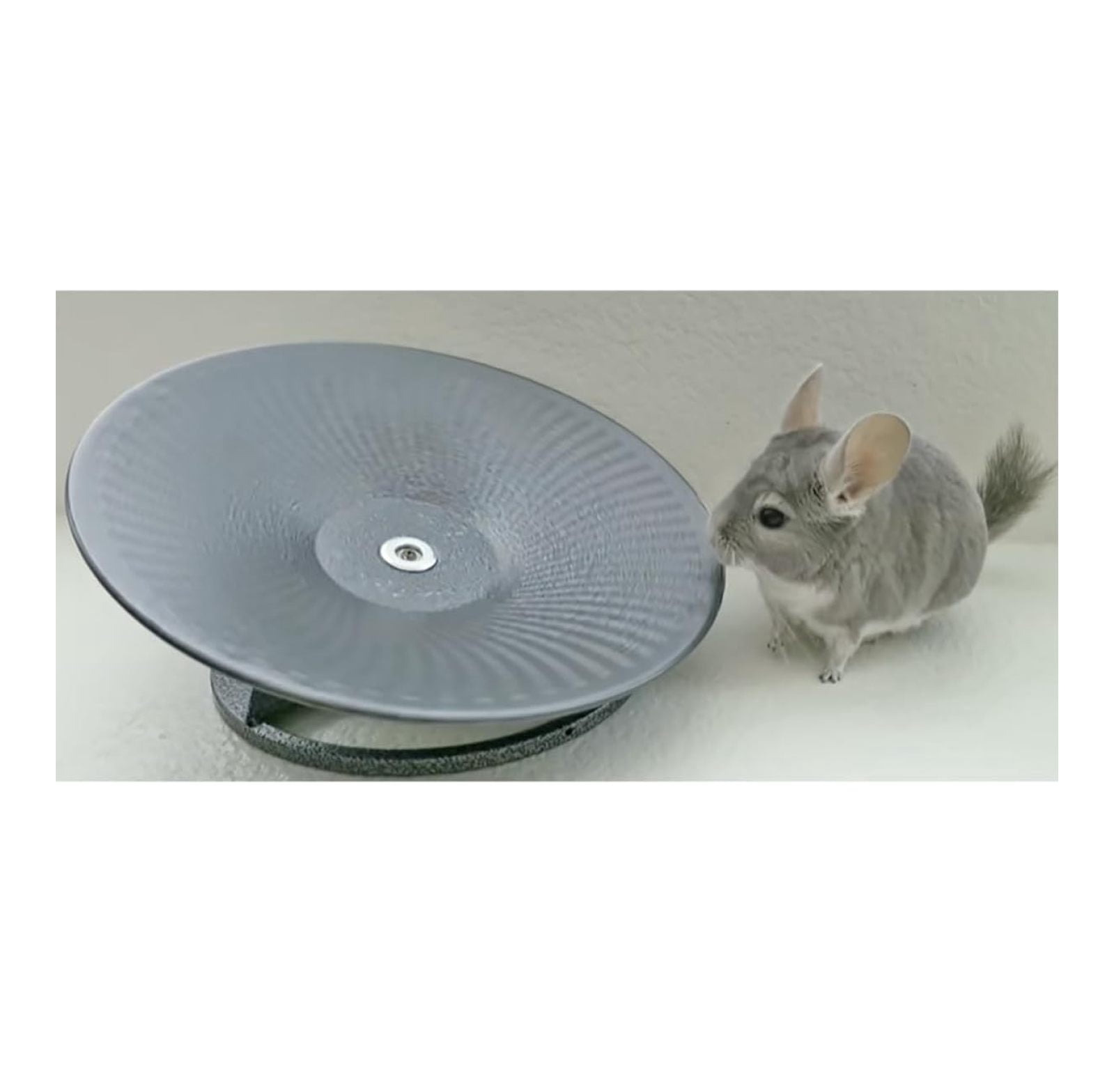Treadmill Wheel 14" Black - All Metal Exercise Wheel for Chinchillas, Prairie Dogs, Rats, Hedgehogs, Sugar Gliders, Squirrels, Degus, Hamsters & Other Small Animals - Smooth, Fast, Silent, Durable