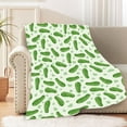 thumbnail image 2 of Pickle Blanket Funny Gift for Girl Women - Pickles Gift for Pickles Lover - Fleece Throws Food Lightweight Sheet Super Soft Toddler Kid Flannel Blankets for for Bed/Sofa -30"x40" Inches, 2 of 6