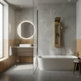 thumbnail image 2 of Luxury Shower Panel Tower Stainless Steel with LED Screen - Gold, 2 of 2