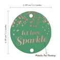 thumbnail image 6 of Inkdotpot Pack Of 50 Real Rose Gold Foil Paper Tags Let Love Sparkle Wedding Favor Hang Tags, 6 of 7