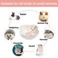 thumbnail image 5 of Cuenco de cerámica para hámster, cuenco de comida para animales pequeños y alimentador de plato de agua para rata Chinchilla, 2 uds., 5 of 5