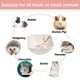 thumbnail image 5 of Cuenco de cerámica para hámster, cuenco de comida para animales pequeños y alimentador de plato de agua para rata Chinchilla, 2 uds., 5 of 5