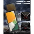 thumbnail image 4 of Njjex Phone Cases for Samsung Galaxy A13 5G (2021) 6.5", [Buit-in Temerped Glass Screen Protector] Combo Holster Belt Clip [Heavy Duty] [Kickstand] Full-Body Rugged Holster Case (Black), 4 of 9