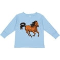 thumbnail image 3 of Inktastic Wild Mustang Horse Galloping Boys or Girls Long Sleeve Toddler T-Shirt, 3 of 5