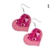 thumbnail image 3 of Pendientes para mujer, regalos para mujeres, niñas, de piel sintética, para San Valentín, con estampado en forma de corazón, 4 unidades. Un par de pendientes., 3 of 5