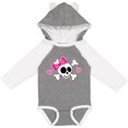 thumbnail image 3 of Inktastic Valentine Holiday Girls Skull Girls Long Sleeve Baby Bodysuit, 3 of 5