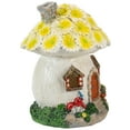 thumbnail image 4 of Northlight 7.25" Solar Lighted Flower House Outdoor Garden Statue, 4 of 5