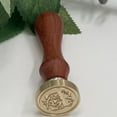 thumbnail image 2 of Clearance! WNEGSTG Home Decor Fire Lacquer Seal Retro English Letter Copper Headquets Seal Wax Hand Account Seal and Copper Chapter Bronze Head One Size Multi-Color, 2 of 4