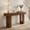 Brown, variant on EDX 63 inch Solid Wood Farmhouse Console - Rectangular Sofa Back Design, Multi-Purpose Storage for Entryway Hallway Living Room, Brown