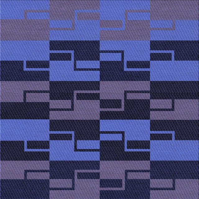 Ahgly Company Machine Washable Indoor Square Transitional Midnight Blue Area Rugs, 5' Square