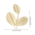 thumbnail image 2 of EeaseCA 20pcs Leaf-shaped Earring Post Charms Earring Making Material Earring Studs, 2 of 7