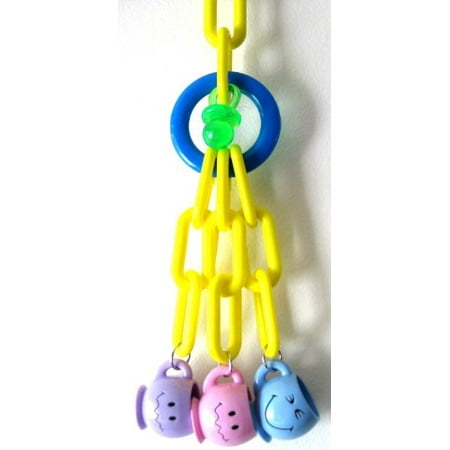 Bonka Bird Toys 942 Three Mugs Plastic Bird Toy parrot cage craft toys cages african grey amazon