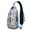 Sky-blue-36, variant on Minimalist Geometric Sling Bag with Waves and Stripes, Artistic Tribal Crossbody Backpack