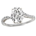 thumbnail image 2 of Star K� Big Stone Oval 10x8 Genuine White Topaz Bypass solitaire engagement promise ring, 2 of 9