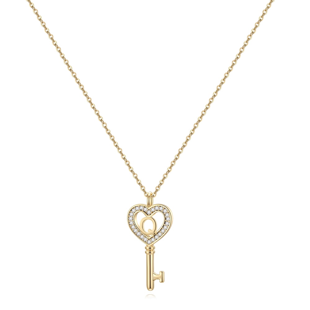 Details about   14K Real Yellow Gold Open Heart CZ Pendant For Girls Women  Real Gold Pendant 