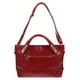thumbnail image 2 of Bolso de mano vintage de lujo para mujer, de piel auténtica encerada, tipo bandolera (rojo oscuro), 2 of 5